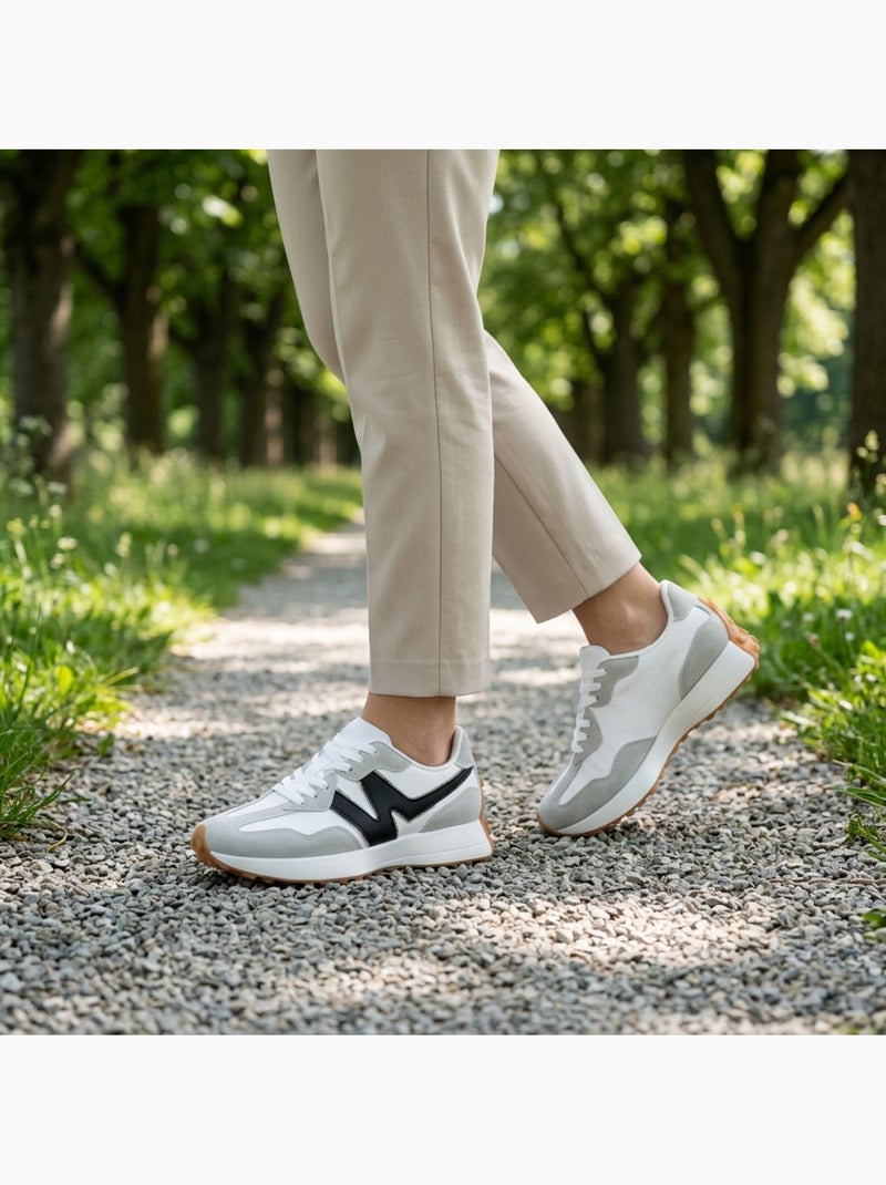 Sneakers Runner Donna Mesh Logo W 4 Colori OZABI Grigio - Kiabi