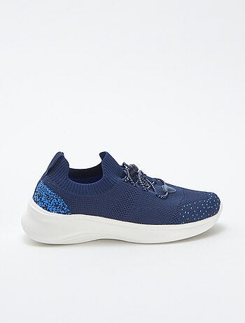 Sneakers running con lacci elasticizzati