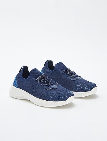 Sneakers running con lacci elasticizzati