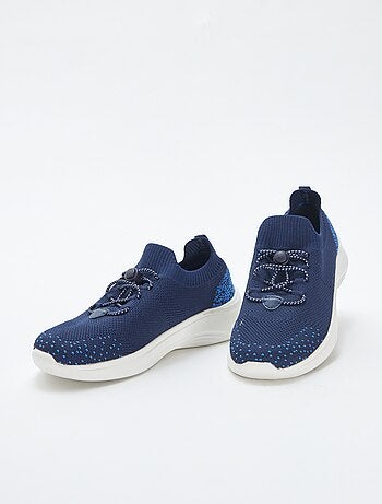 Sneakers running con lacci elasticizzati