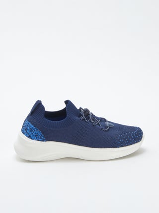Sneakers running con lacci elasticizzati