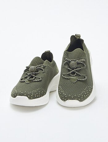 Sneakers running con lacci elasticizzati