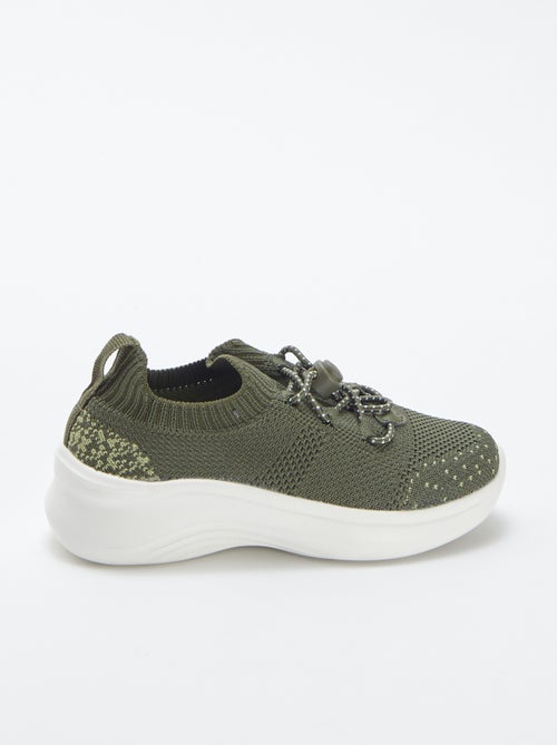 Sneakers running con lacci elasticizzati - Kiabi