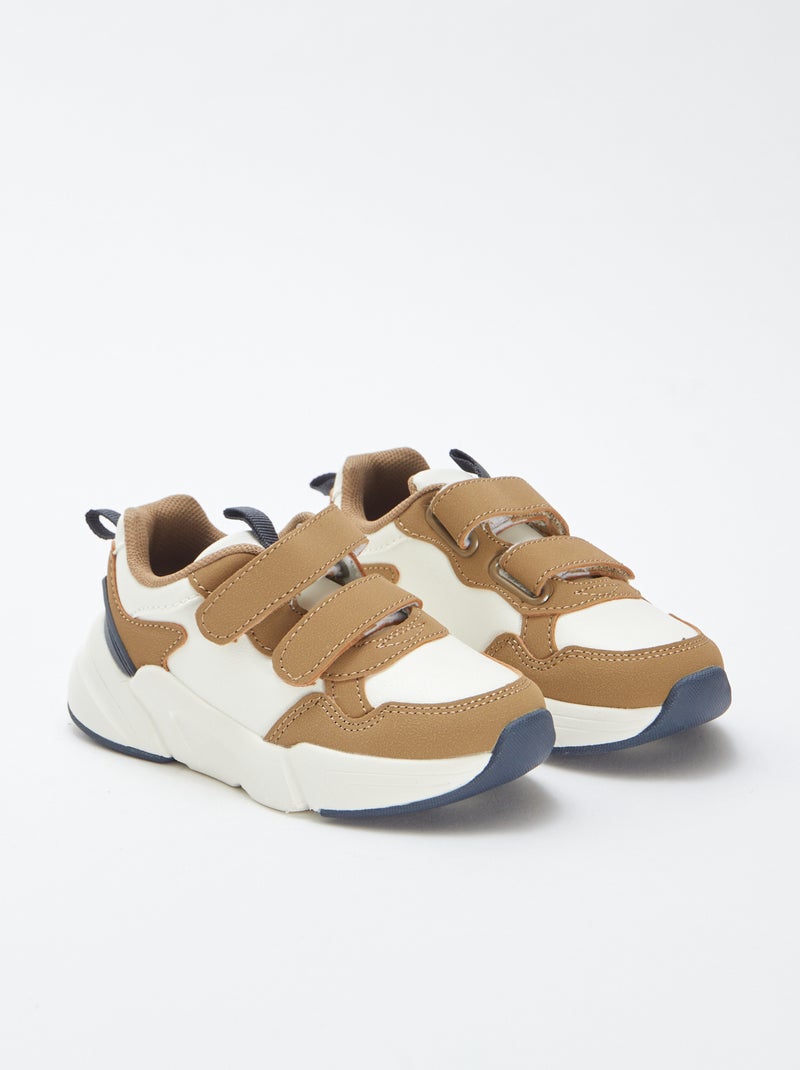 Sneakers running con strappi bianco - Kiabi