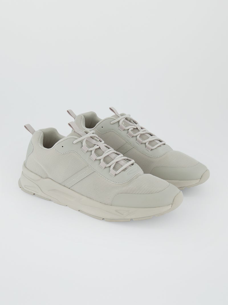 Sneakers running grigio beige - Kiabi