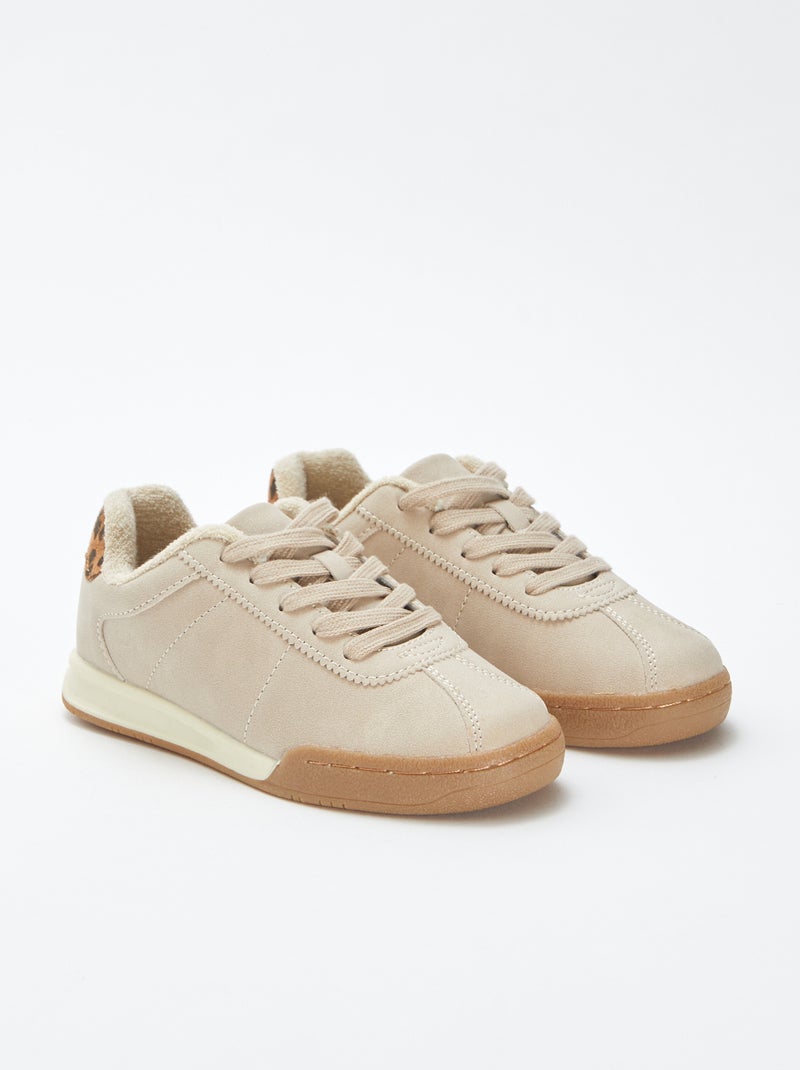 Sneakers running stringate Marrone - Kiabi