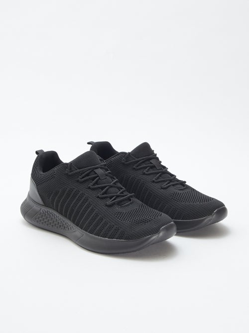 Sneakers running tinta unita con lacci - Kiabi