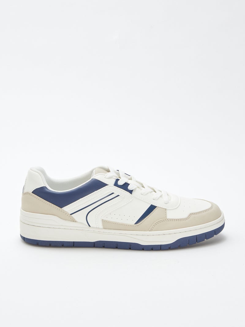 Sneakers running tricolore BLU - Kiabi