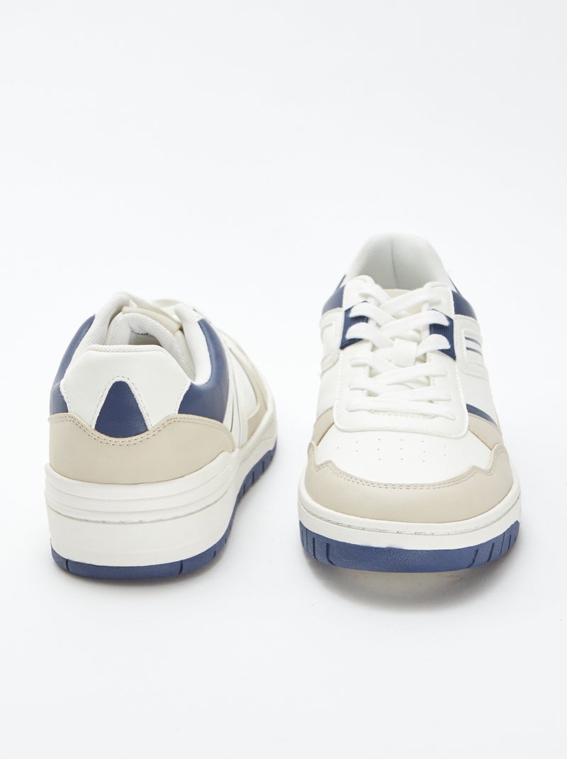 Sneakers running tricolore BLU - Kiabi