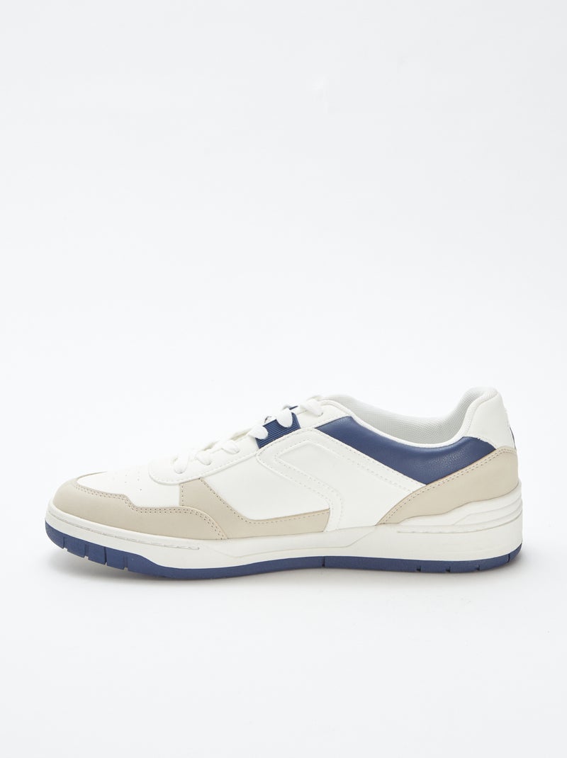 Sneakers running tricolore BLU - Kiabi