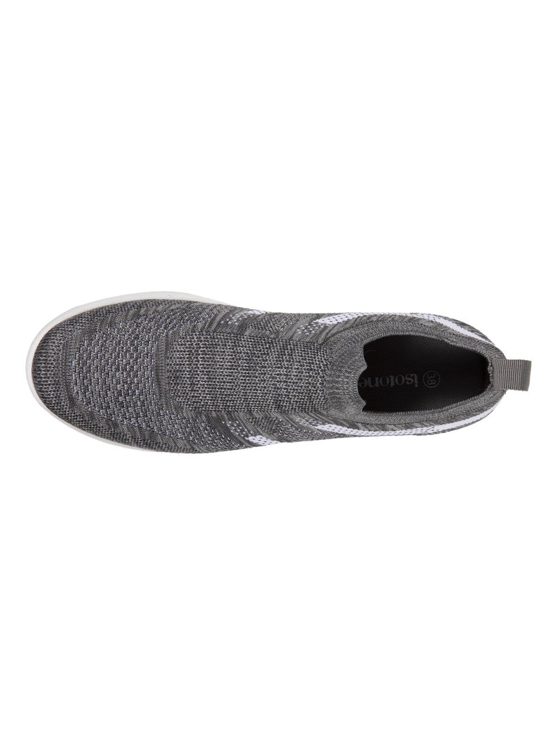 Sneakers scivolare, facile da indossare  Isotoner Grigio melangiato - Kiabi