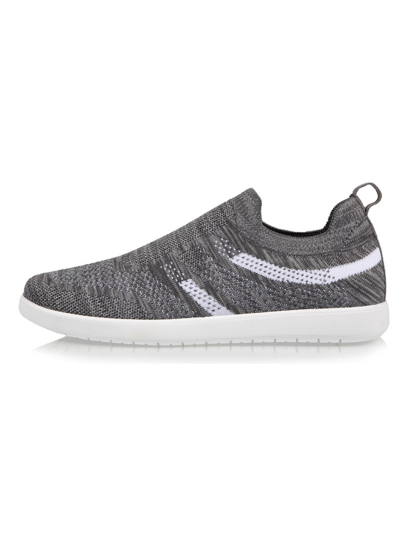 Sneakers scivolare, facile da indossare  Isotoner Grigio melangiato - Kiabi