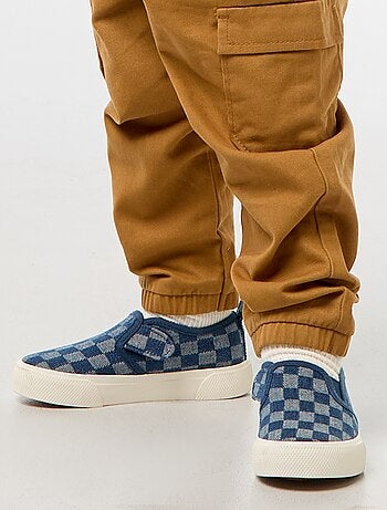 Sneakers slip-on a quadri