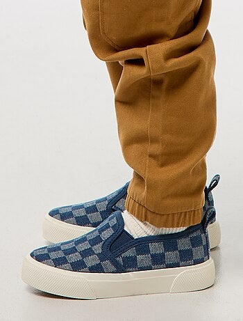 Sneakers slip-on a quadri