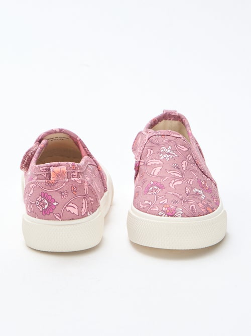 Sneakers slip-on con fiori - Kiabi