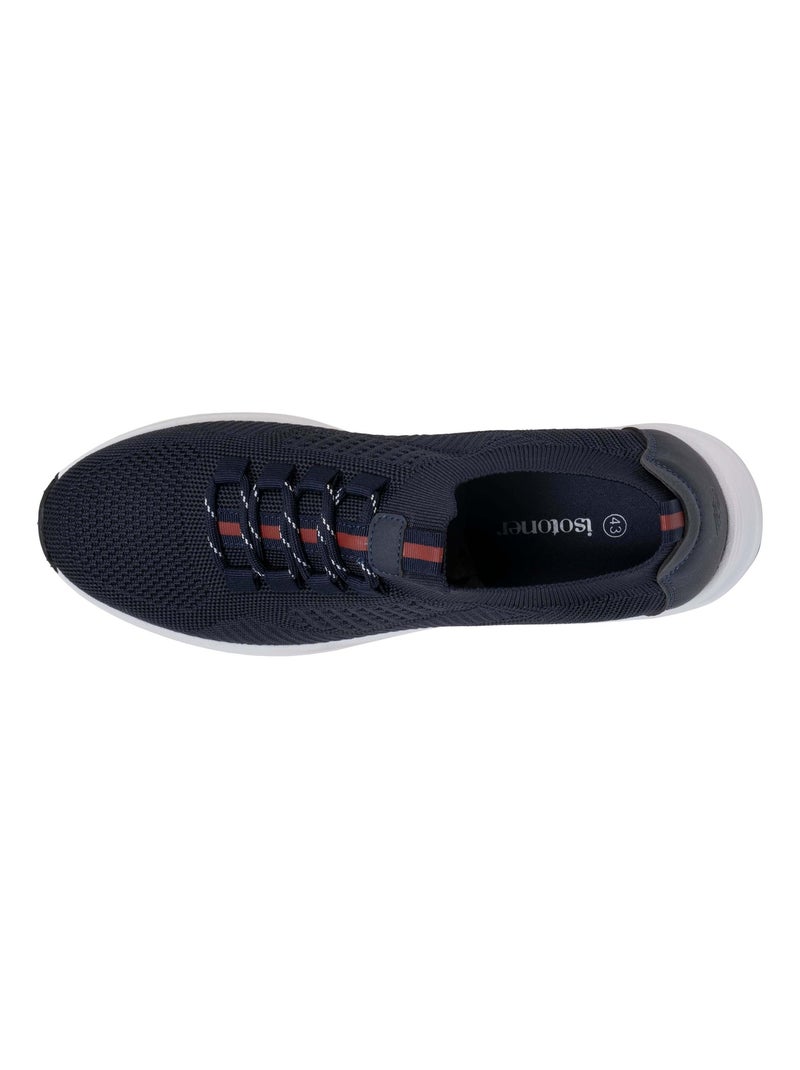 Sneakers slip on con lacci, suola in memory  Isotoner Blu scuro - Kiabi