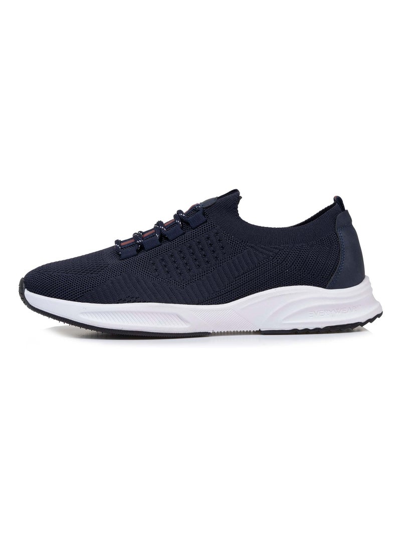 Sneakers slip on con lacci, suola in memory  Isotoner Blu scuro - Kiabi