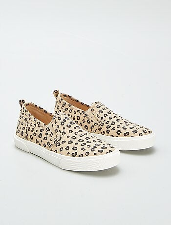 Sneakers slip-on con motivo