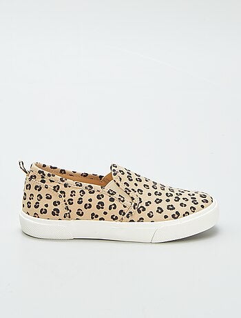 Sneakers slip-on con motivo