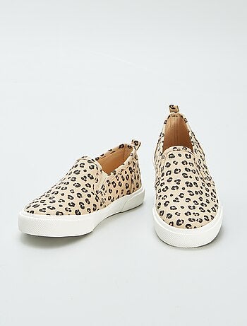 Sneakers slip-on con motivo