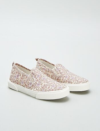 Sneakers slip-on con motivo