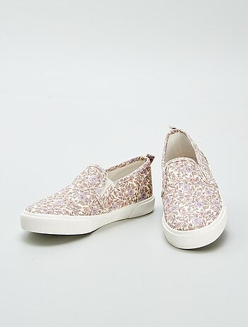 Sneakers slip-on con motivo