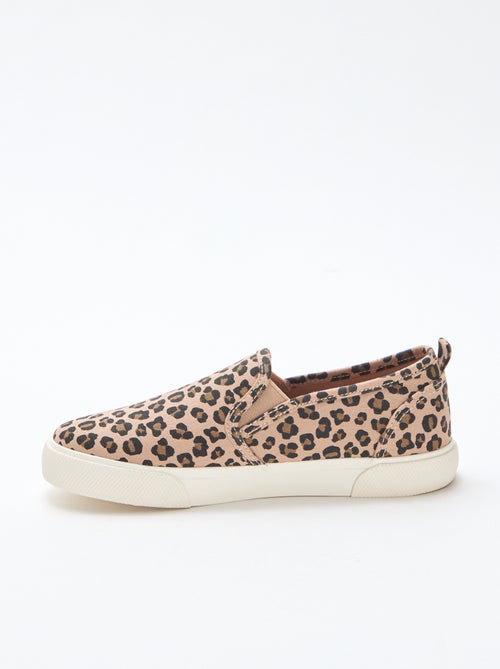 Sneakers slip-on con stampa leopardata - Kiabi