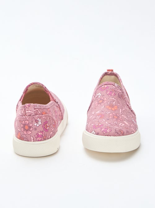 Sneakers slip-on con stampa tinta unita - Kiabi