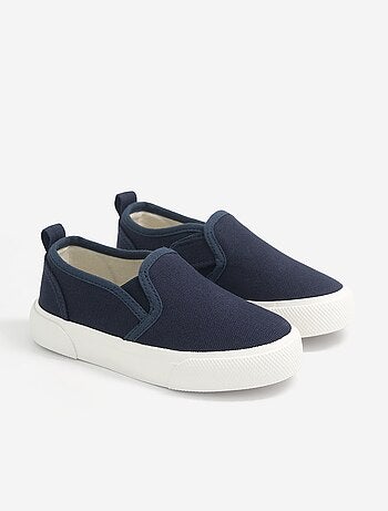 Sneakers slip-on con strappi fantasia