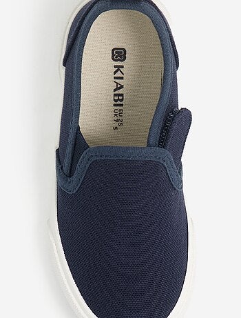 Sneakers slip-on con strappi fantasia