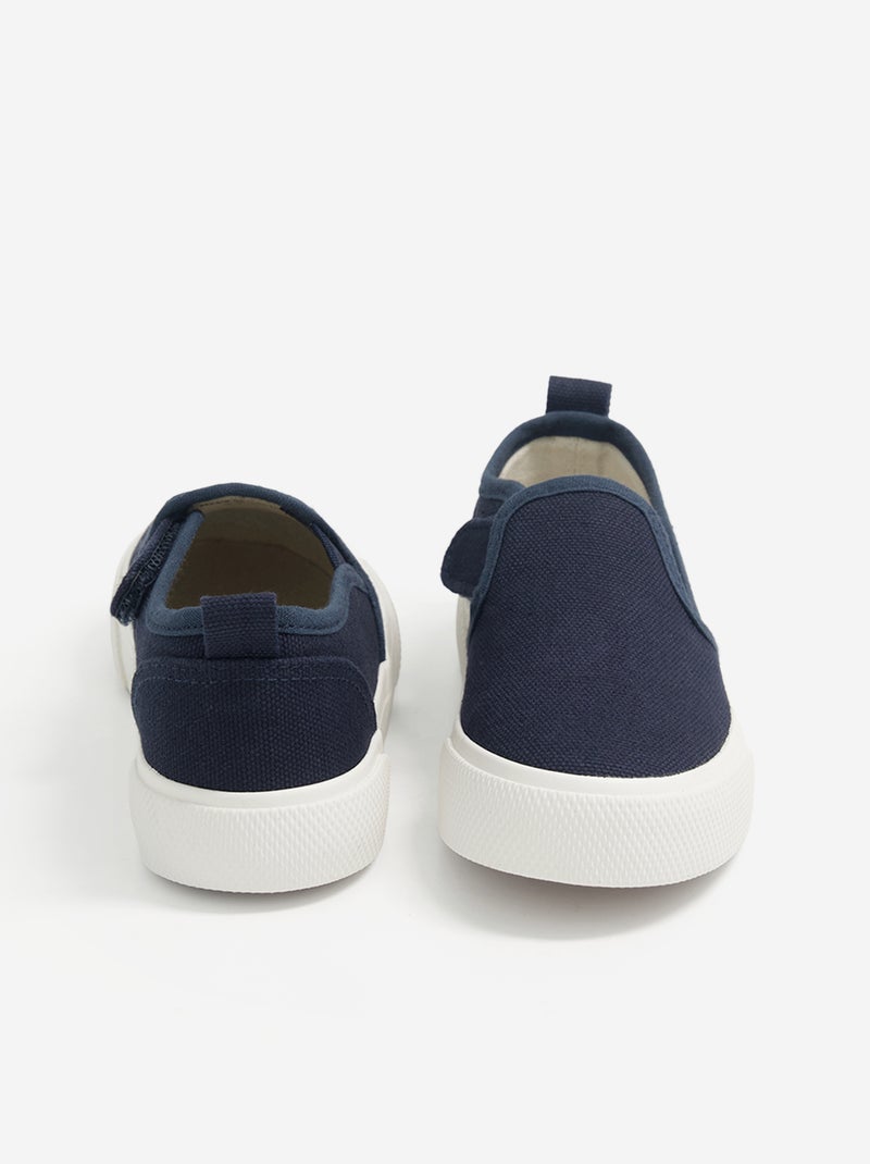 Sneakers slip-on con strappi fantasia Blu - Kiabi