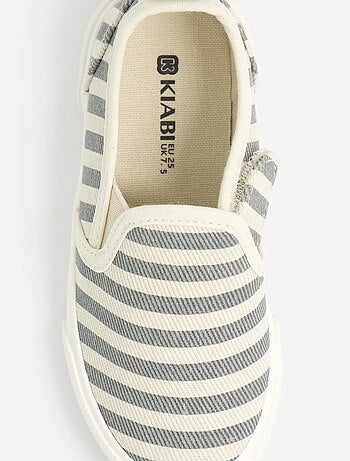 Sneakers slip-on con strappi fantasia