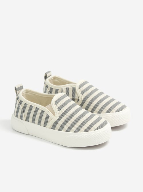 Sneakers slip-on con strappi fantasia - Kiabi