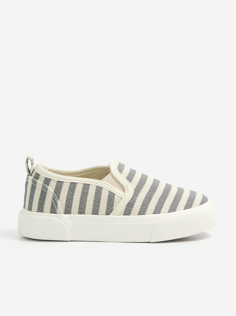 Sneakers slip-on con strappi fantasia Blu - Kiabi
