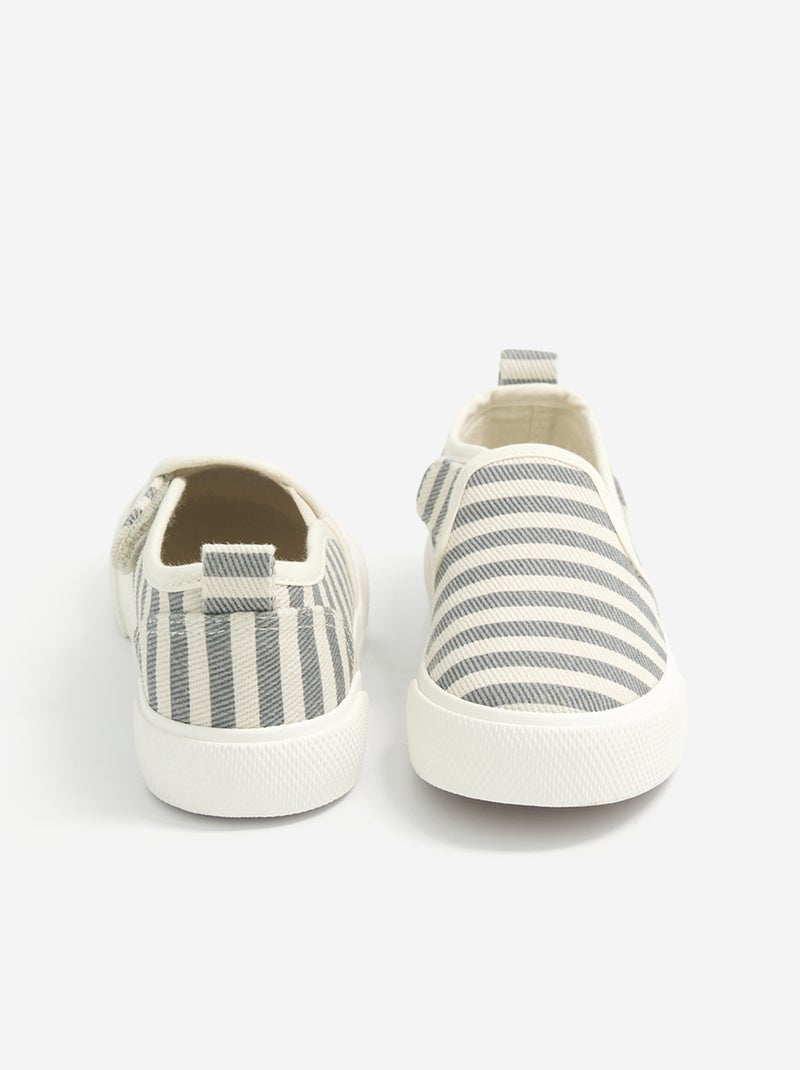 Sneakers slip-on con strappi fantasia Blu - Kiabi