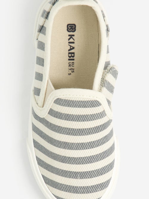 Sneakers slip-on con strappi fantasia - Kiabi