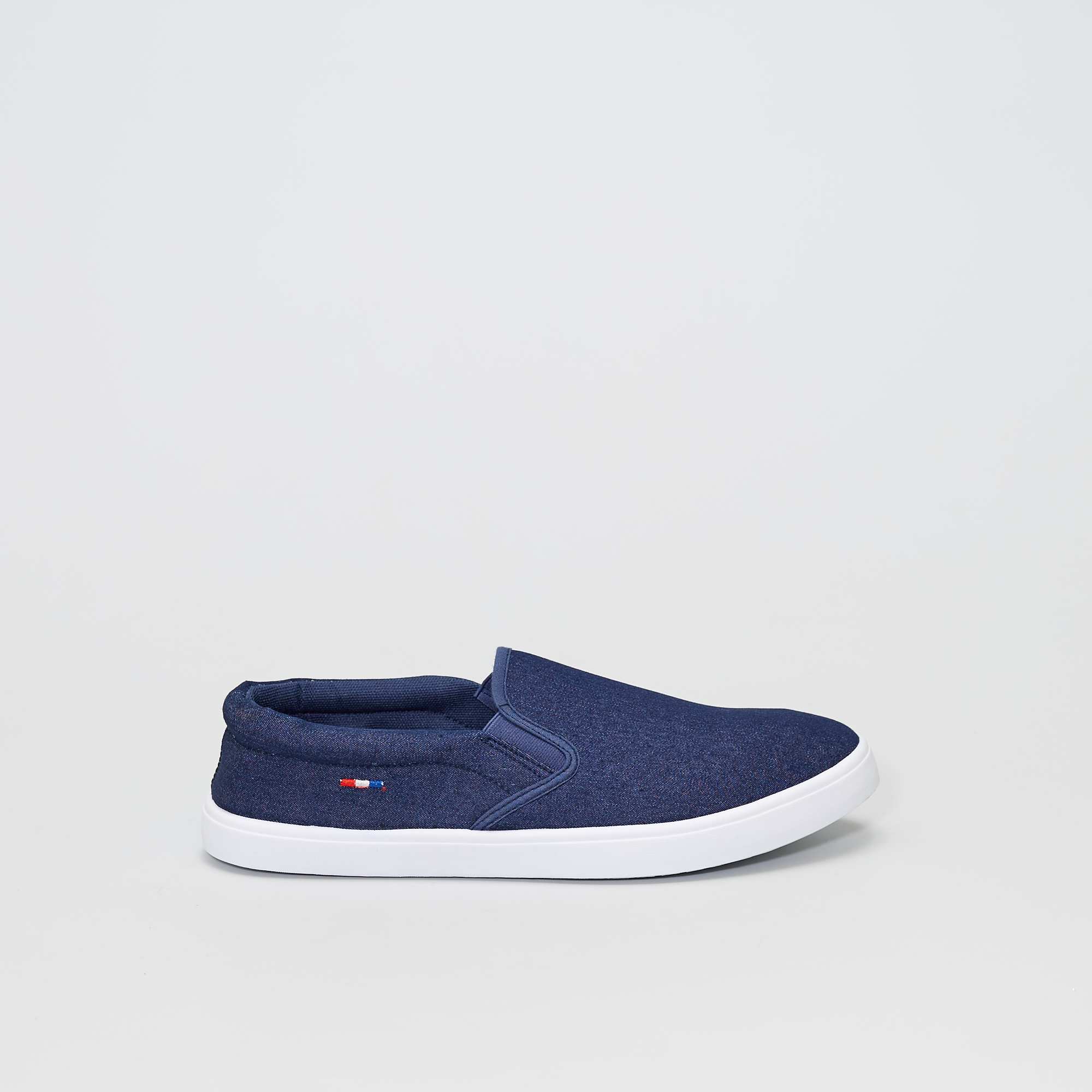 denim slip on trainers