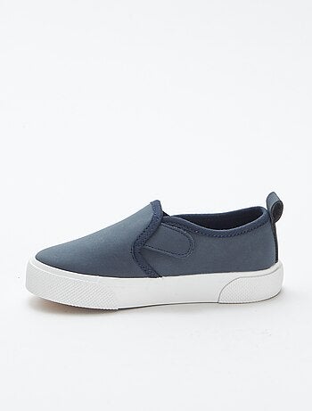 Sneakers slip-on in finto camoscio