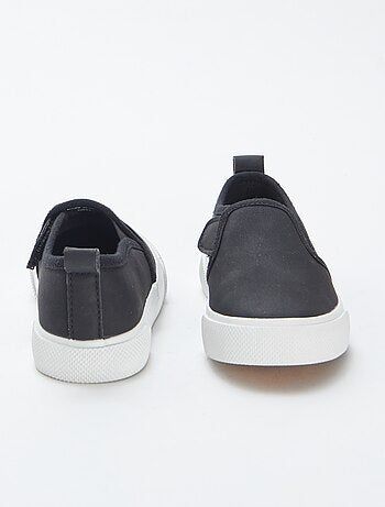 Sneakers slip-on in finto camoscio