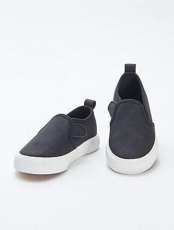 Sneakers slip-on in finto camoscio