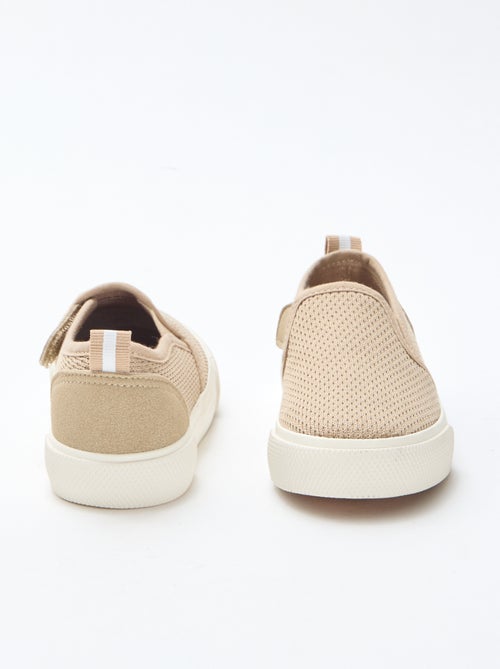 Sneakers slip-on in mesh tinta unita - Kiabi