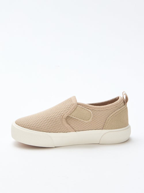 Sneakers slip-on in mesh tinta unita - Kiabi