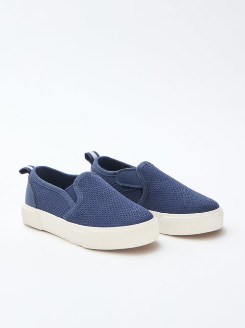 Sneakers slip-on in mesh tinta unita - Kiabi