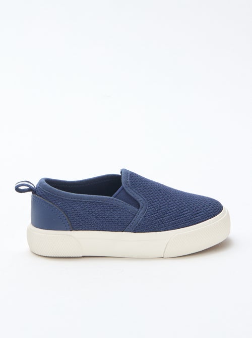 Sneakers slip-on in mesh tinta unita - Kiabi