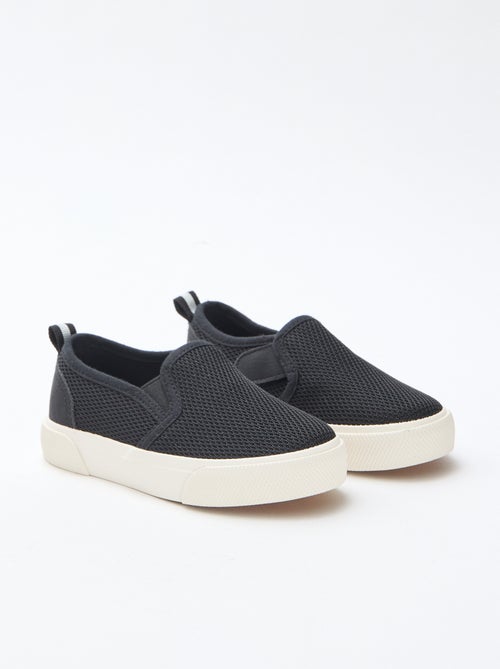 Sneakers slip-on in mesh tinta unita - Kiabi