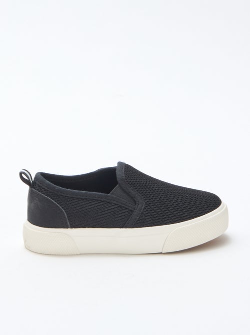 Sneakers slip-on in mesh tinta unita - Kiabi