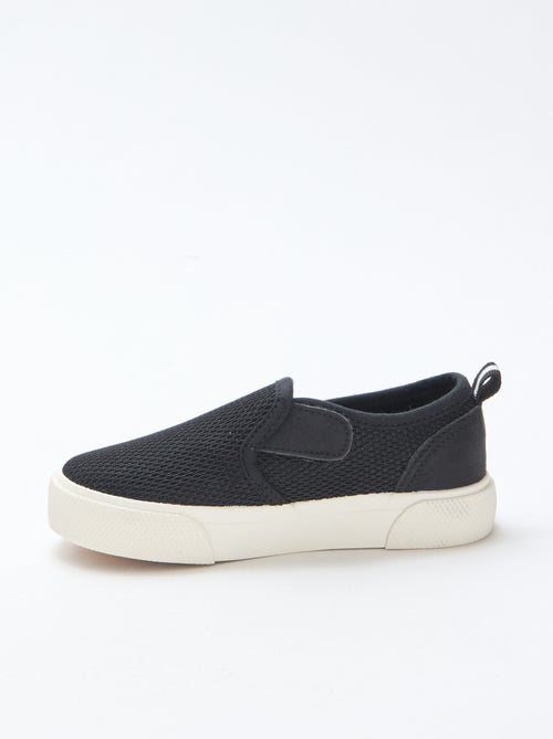Sneakers slip-on in mesh tinta unita - Kiabi