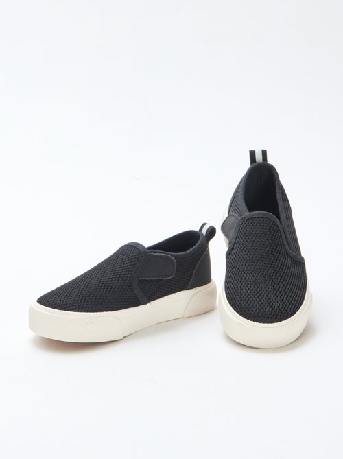 Sneakers slip-on in mesh tinta unita - Kiabi