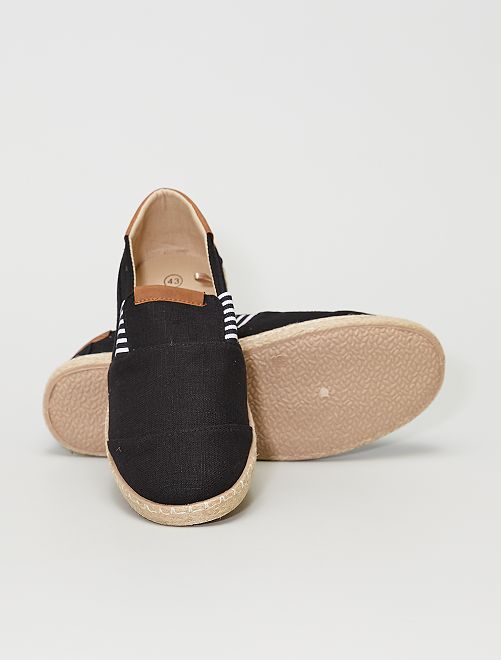 Sneakers slip-on in tela - nero - Kiabi - 16.00€