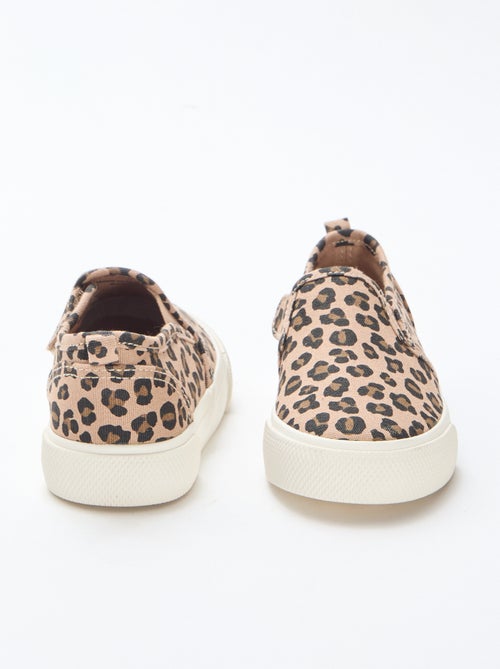 Sneakers slip-on leopardate - Kiabi